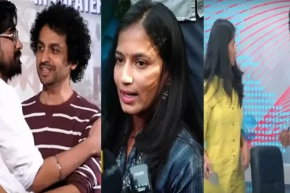 Raj Tarun Lavanya Issue Actor's Ex Girlfriend Hurls Sandal At Shekhar Basha In A Live