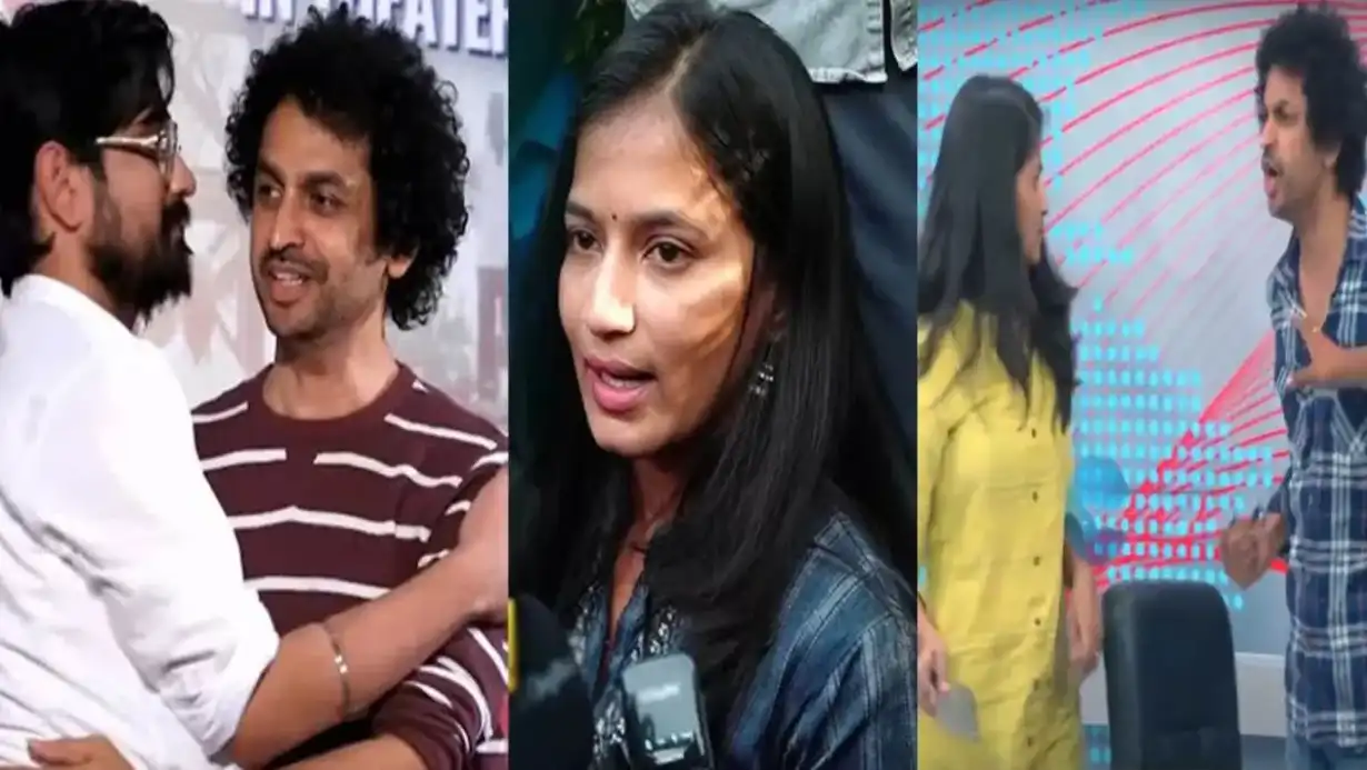 Raj Tarun Lavanya Issue Actor's Ex Girlfriend Hurls Sandal At Shekhar Basha In A Live