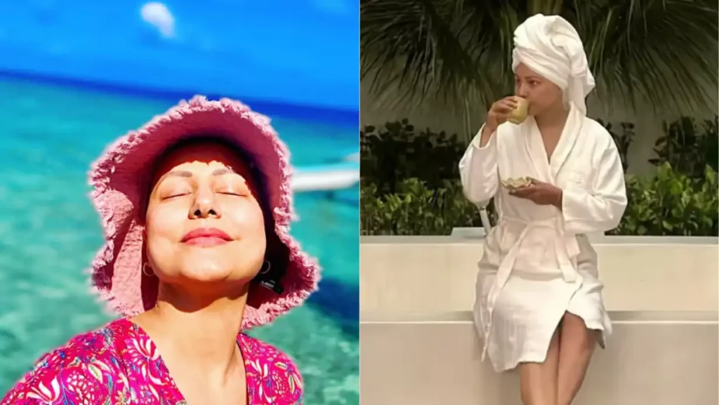Hina Khan, Who Is Battling Cancer, Had Fun In Maldives