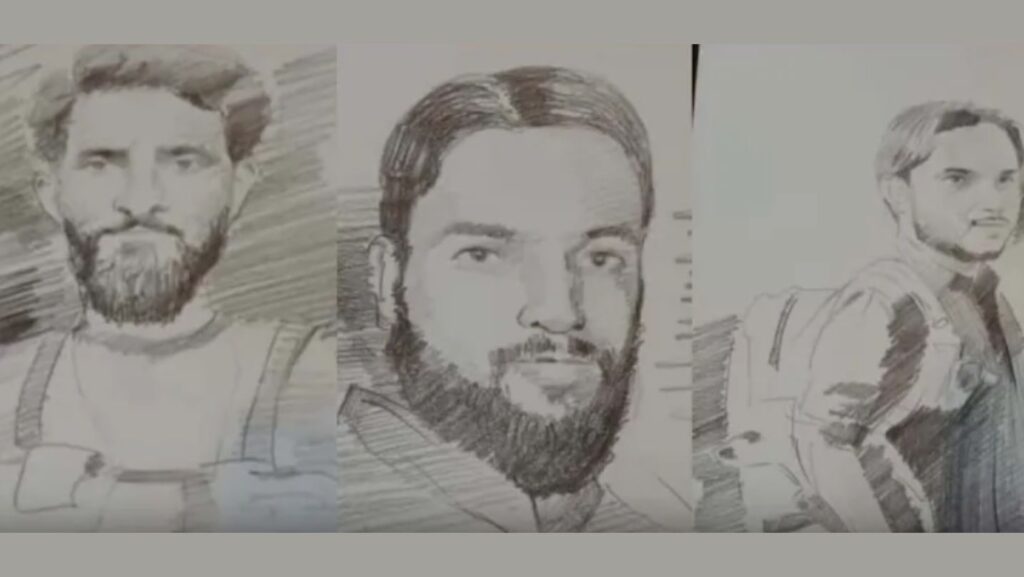 Pahalgam Terror Attack Wanted Terrorists Sketch Released