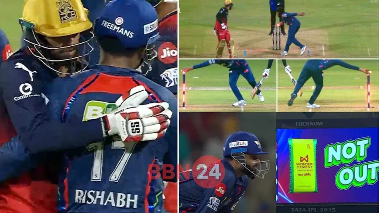 Jitesh Sharma Run Out Controversy Ipl 2025 Digvesh Rathi