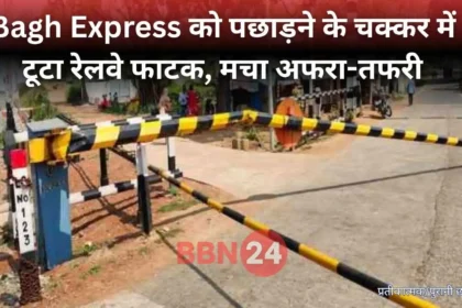 Bihar Auto Driver Race With Train Gate Broken Traffic Jam