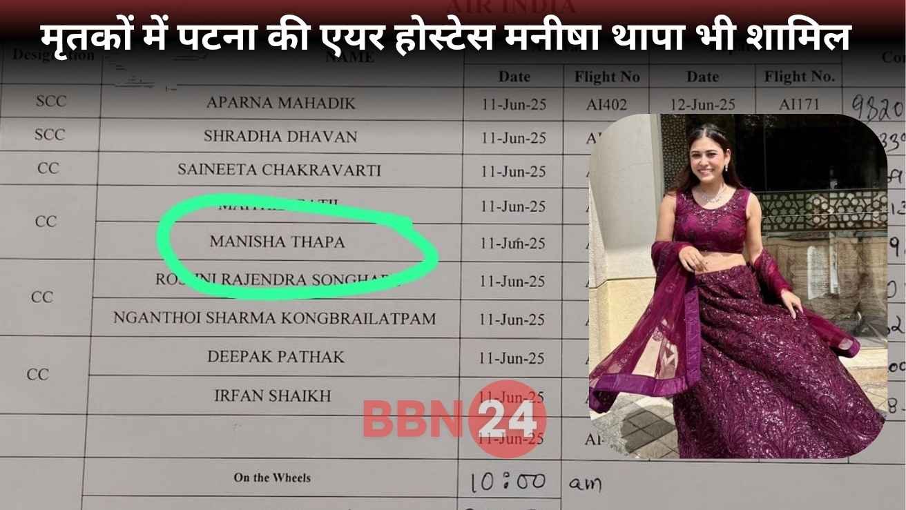 Bihars Daughter Dies In Ahmedabad Accident Manisha Thapa