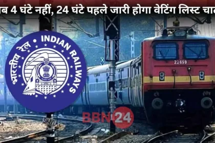 Indian Railway Waiting List Chart 24 Hours Update