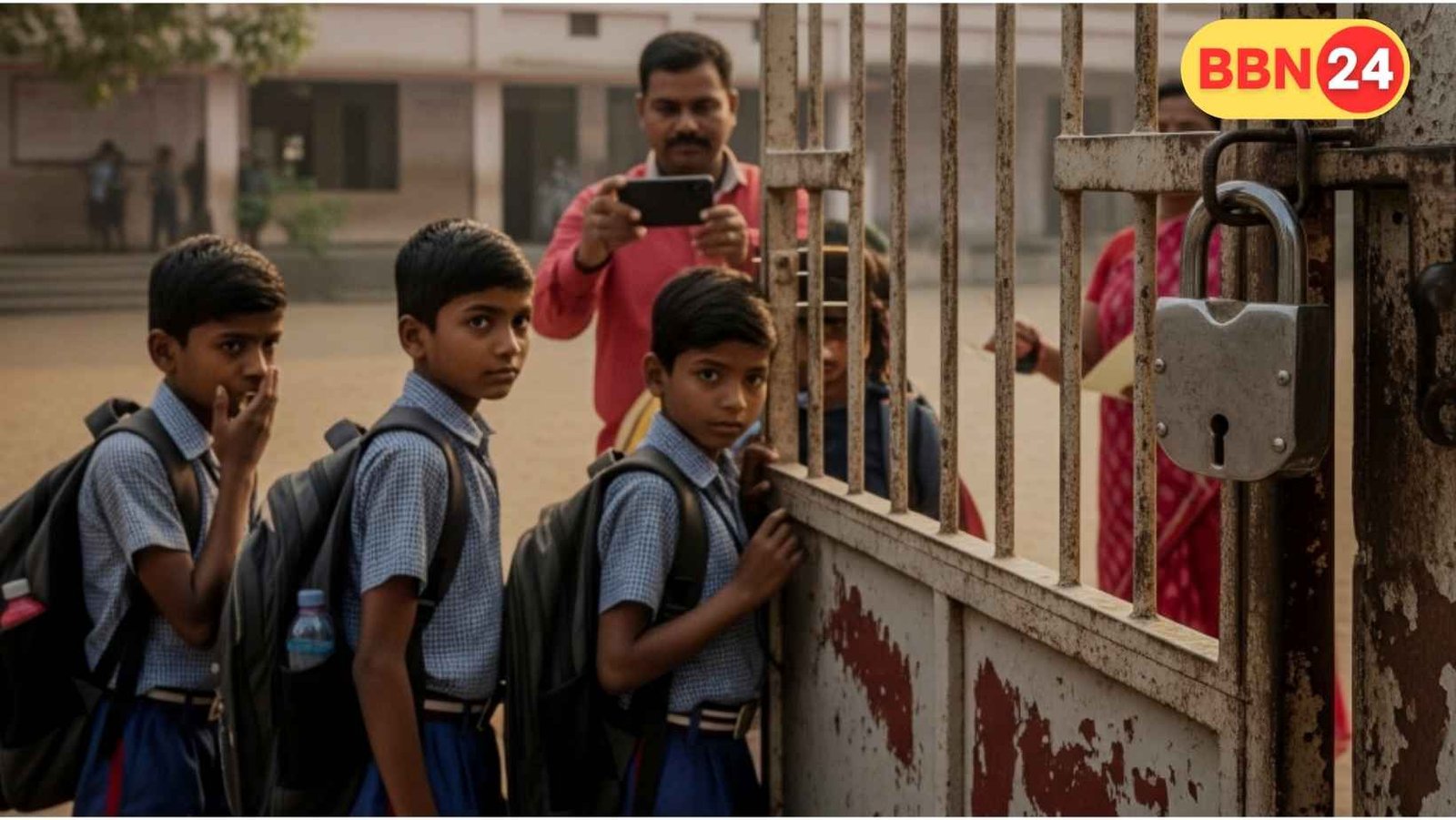 Bihar Schools Daily Photo Monitoring Students Teachers Latecomers