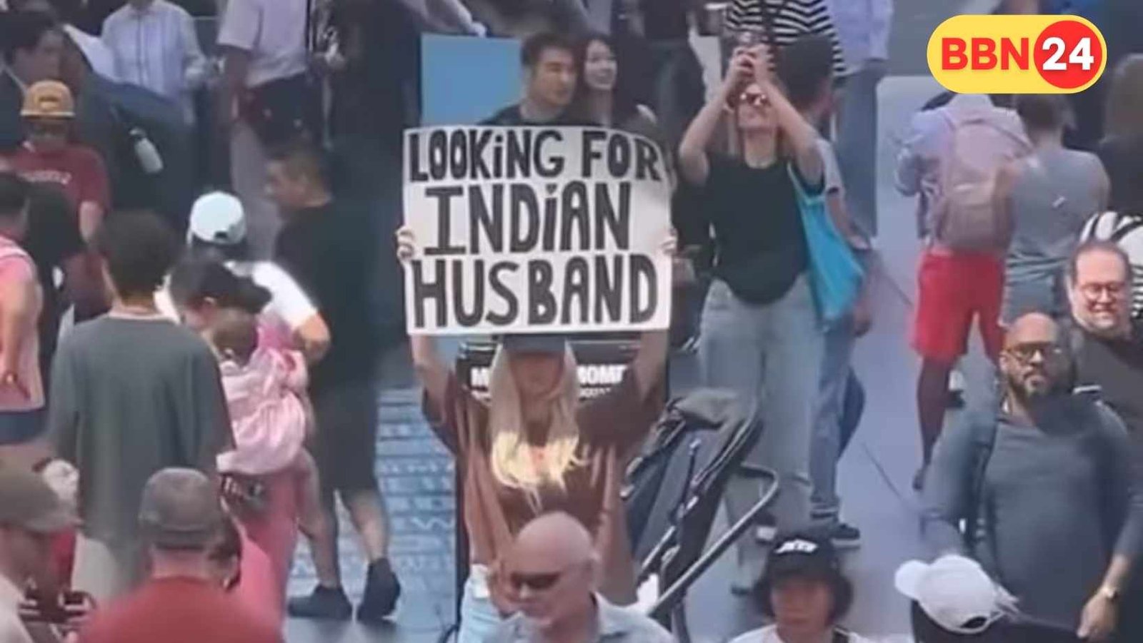 American Girl Seeks Indian Husband Times Square Viral