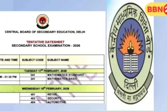 Cbse Board Exam 2026 Datesheet Released