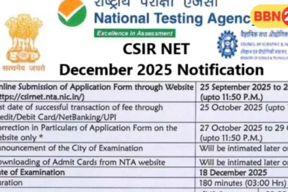 Csir Ugc Net December 2025 Notification
