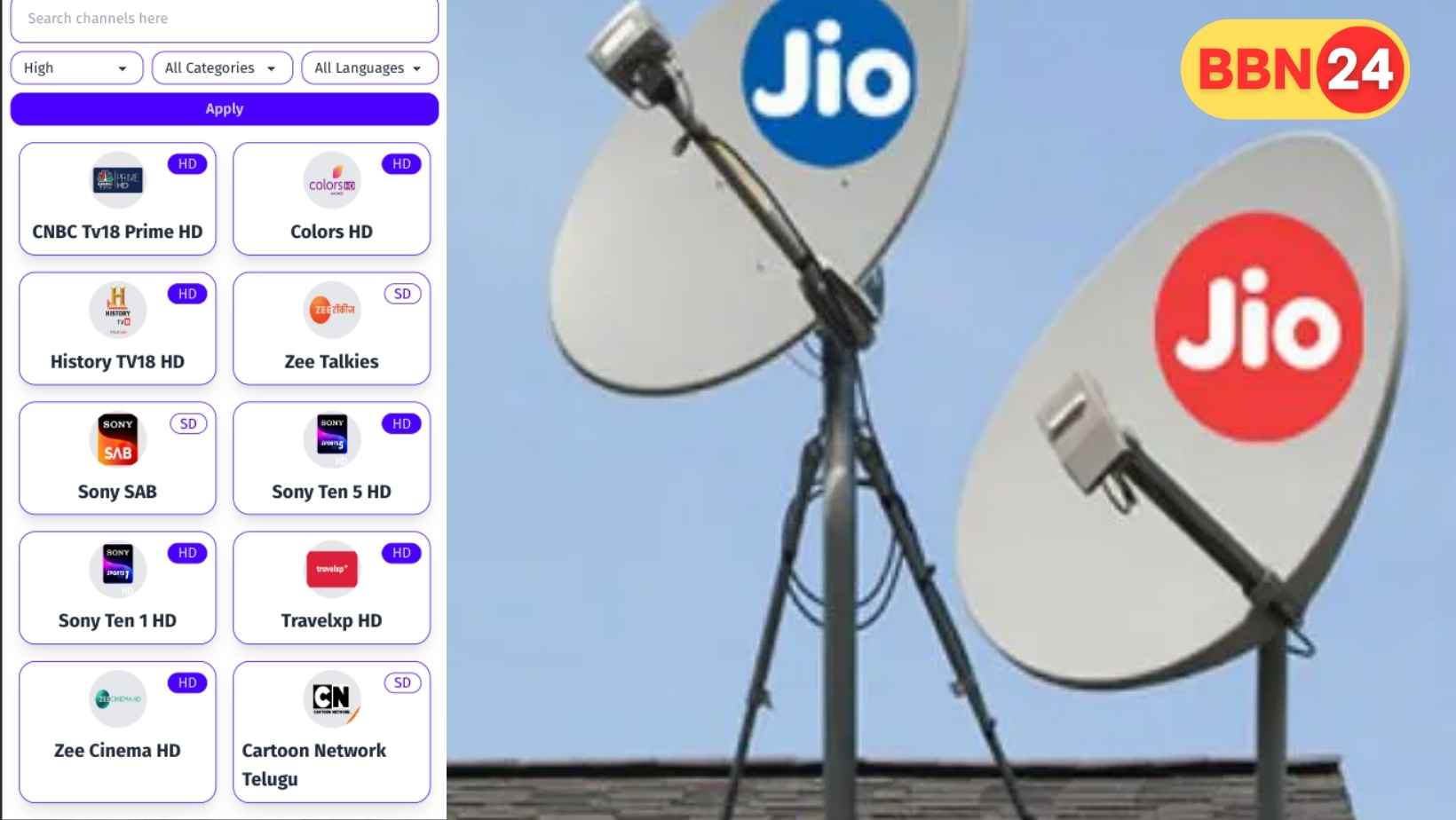 Jiotv Channel List 2025 Hindi