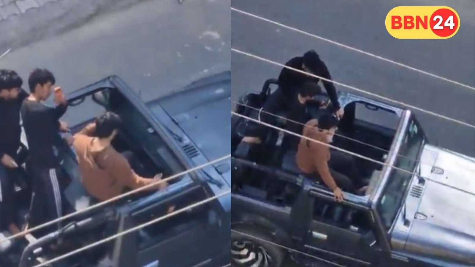 Haryana Thar Feet Driving Viral Video