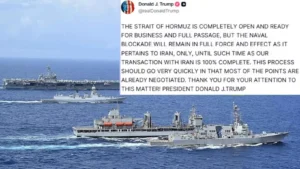 Iran Opens Hormuz Oil Prices Fall