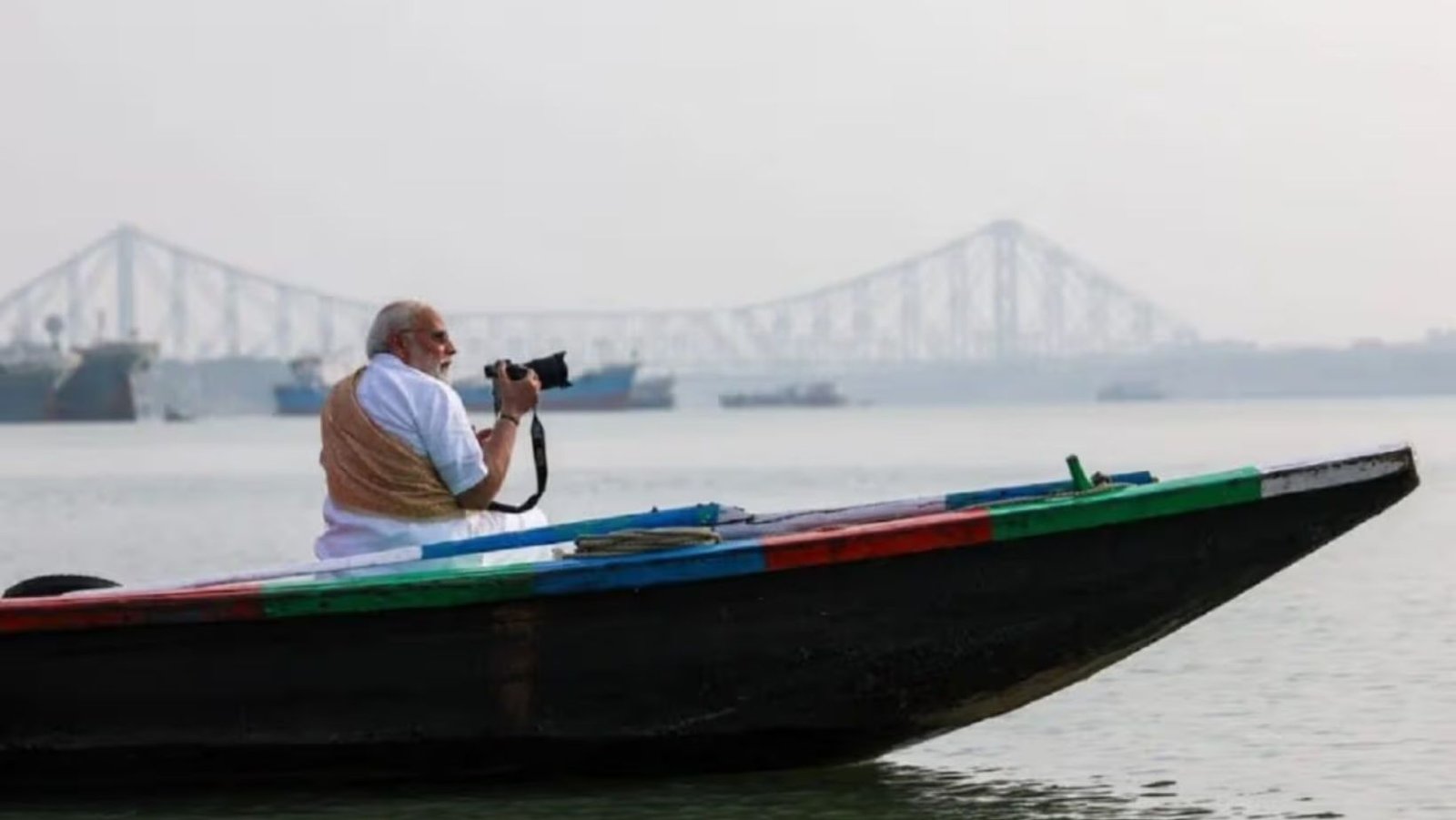 Narendra Modi Hooghly River Boat Ride Kolkata Photos