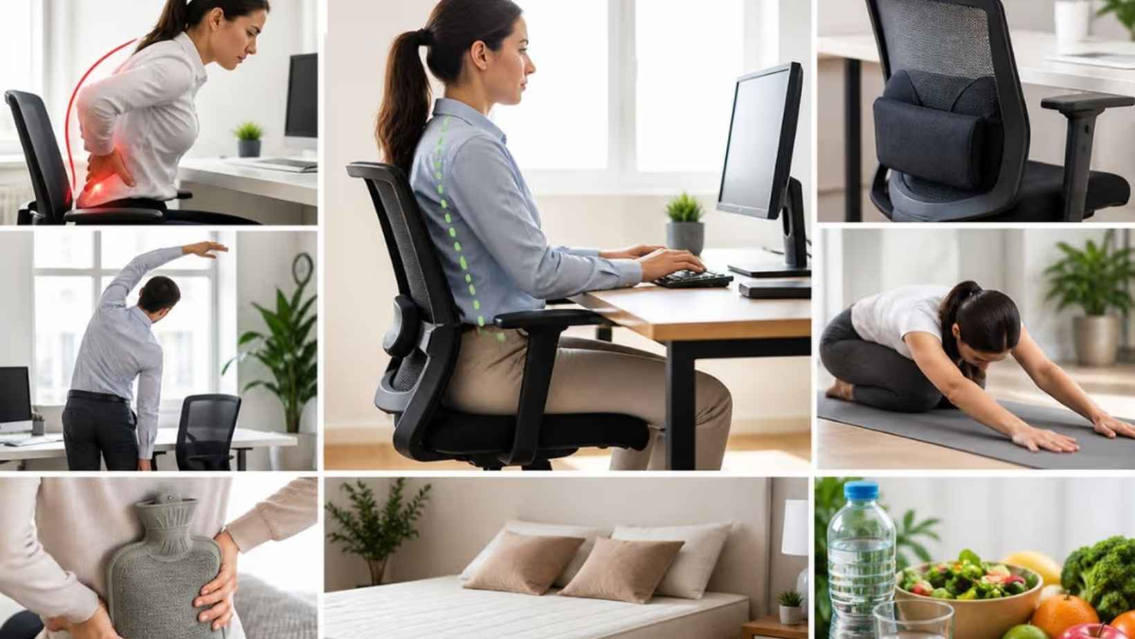 Office Back Pain Relief Tips Sitting Work