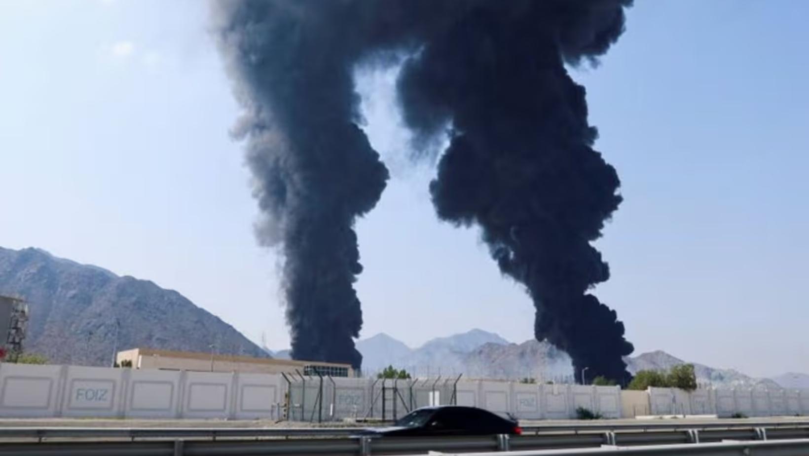 Uae Drone Attack Barakah Nuclear Power Plant Fire