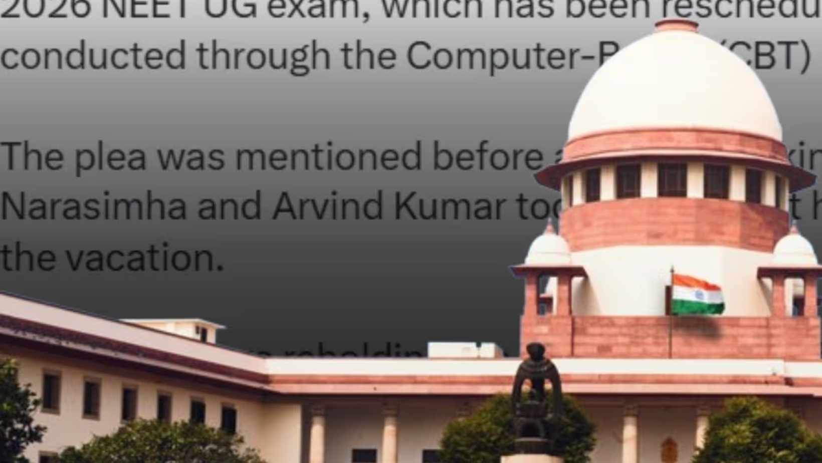 Neet Ug 2026 Re Exam June 21 Supreme Court Nta Update