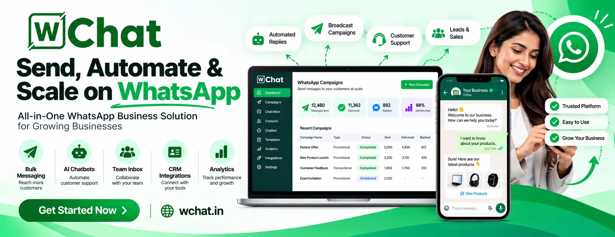 Wchat WhatsApp Business API ADS